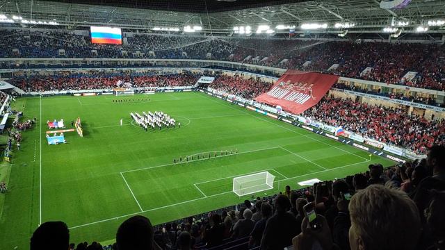 Стадион Калининград! Россия Казахстан! Перфоманс перед матчем! смотреть онлайн