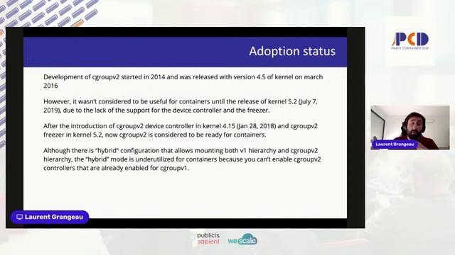 cgroups v2 : Quoi de neuf du coté des containers ? - Laurent Grangeau смотреть онлайн