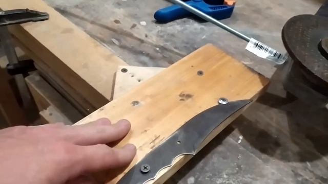 Нож из быстрореза. Обработка твердых железяк в домашних условиях. смотреть онлайн