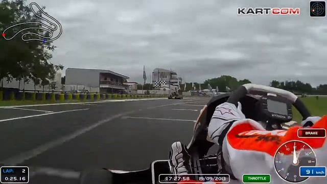 On Board Camera with Anthony Abbasse KZ World Championship 2013 смотреть онлайн