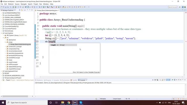Arrays in Java (Basic Understanding) смотреть онлайн