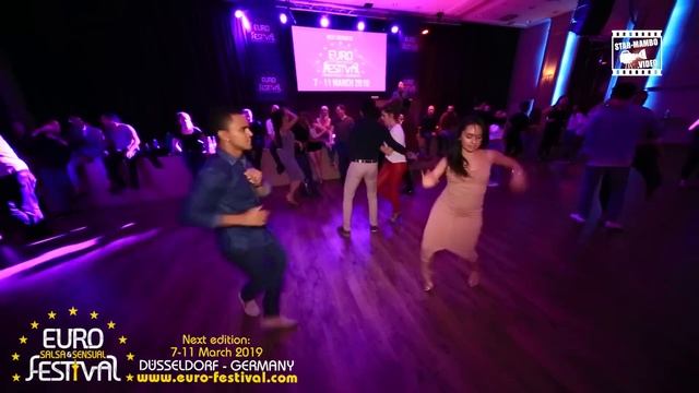 Karel Flores & Andre - social dancing @ Euro Salsa & Sensual Festival 2017 смотреть онлайн
