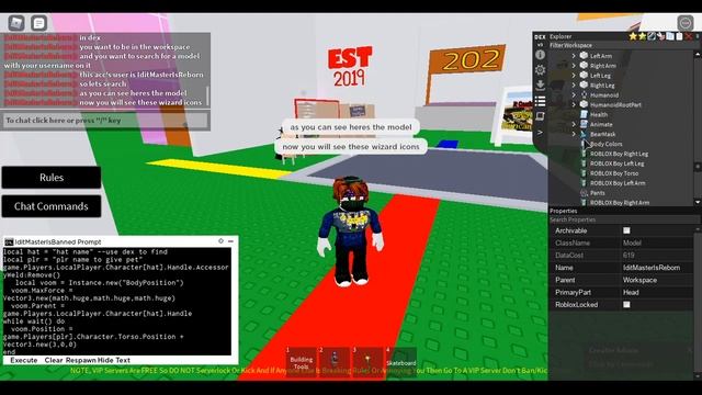Roblox FE Hat Pet Script Showcase смотреть онлайн
