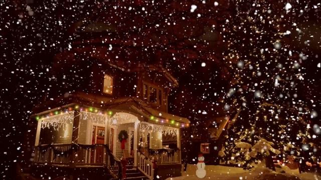 CHRISTMAS MUSIC FROM ANOTHER ROOM ??☃️ Relaxing Christmas Ambience, Blizzard Sounds & Soft Jazz