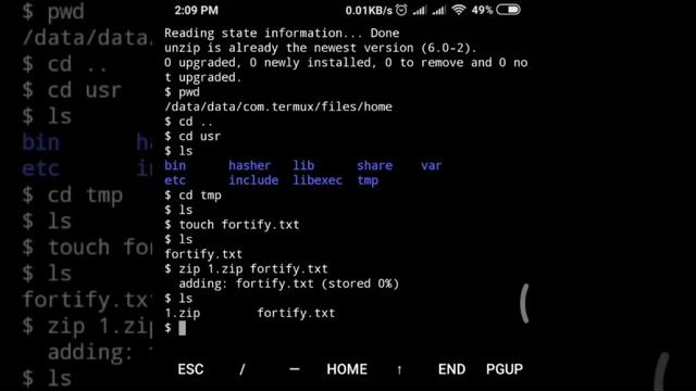 Zip and unzip files through TERMUX | termux packages | TERMUX tutorial in Hindi смотреть онлайн