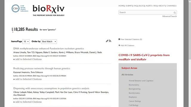 2.2.2. Обзор ресурса открытого доступа BioRxiv смотреть онлайн