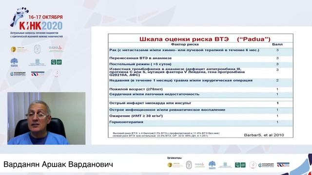 16 10 2020 АКТУАЛЬНЫЕ ВОПРОСЫ ЛЕЧЕНИЯ ПАЦИЕНТОВ С КРИТИЧЕСКОЙ ИШЕМИЕЙ НИЖНИХ КОНЕЧНОСТЕЙ зал №2 720 смотреть онлайн