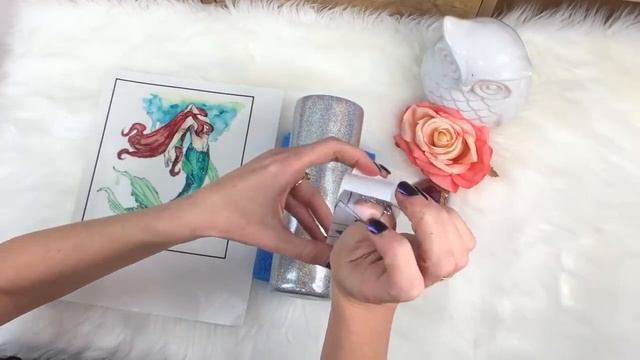 Apply TORCH METHOD Glitter to a Tumbler Using Partially Cured Epoxy смотреть онлайн