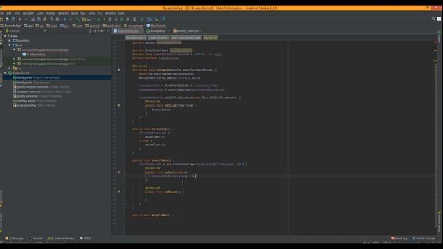Simple Countdown Timer - Android Studio Tutorial смотреть онлайн