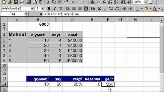 Microsoft Excel 2003 Azərbaycanca - Dərs 6.2 Parametrlərin seçilməsii смотреть онлайн