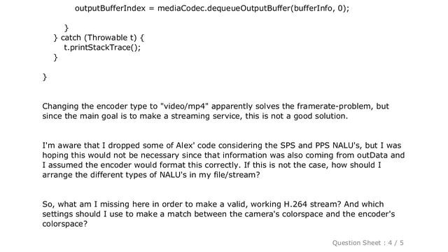 Android : Encoding H.264 from camera with Android MediaCodec смотреть онлайн