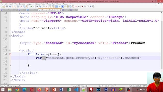 Check if Checkbox is Checked or Unchecked in JavaScript || JavaScript Program смотреть онлайн