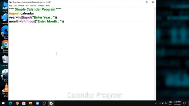 How to Create Calendar Program In Python Language | Python Program смотреть онлайн