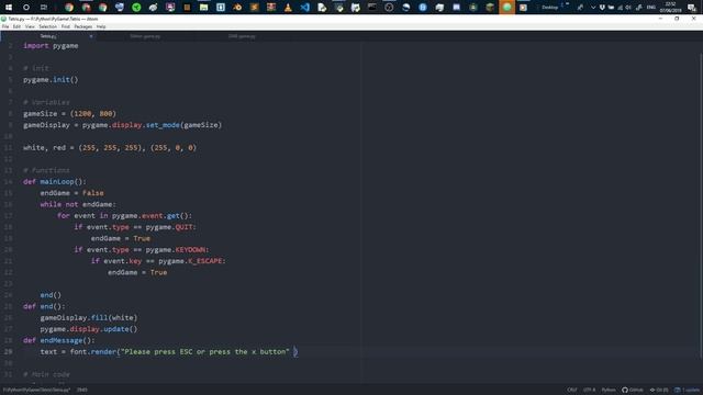 Making Tetris on python pygame! Part 1! смотреть онлайн