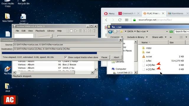 Select to Split Single Flac with .Cue File on Windows-foobar2000 смотреть онлайн