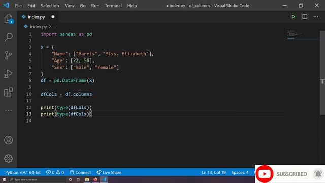 Get the column names of a pandas DataFrame смотреть онлайн