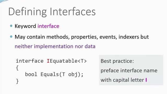 C# for Java Developers - Interface смотреть онлайн