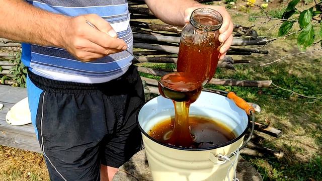 Разливаем МЁД на продажу / Золотистый мëд! #71 смотреть онлайн