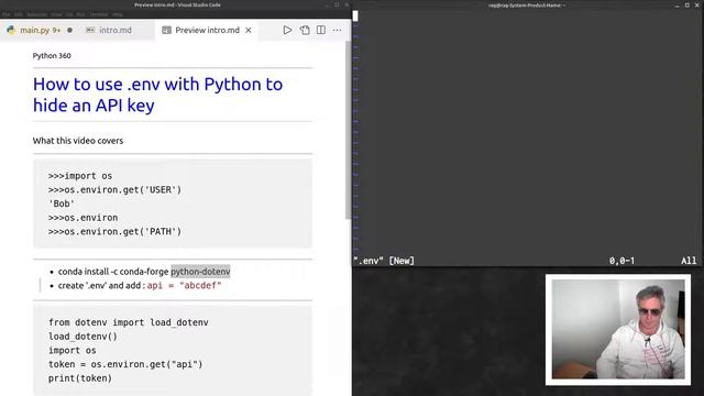 How to use a .env file to hide an API key смотреть онлайн
