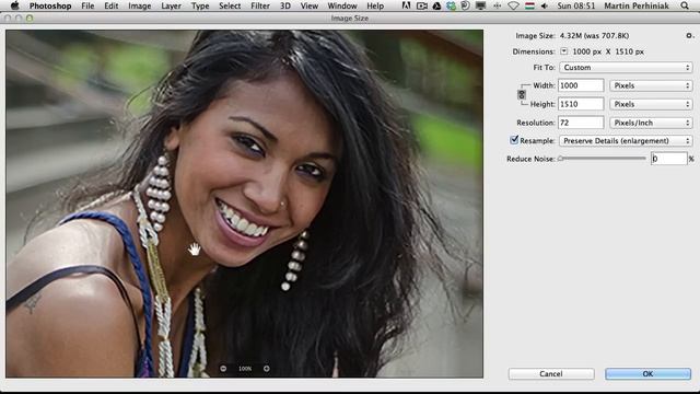 Preserve Details Resampling Method in Photoshop CC смотреть онлайн