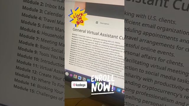 General Virtual Assistant Course by KodeGo смотреть онлайн