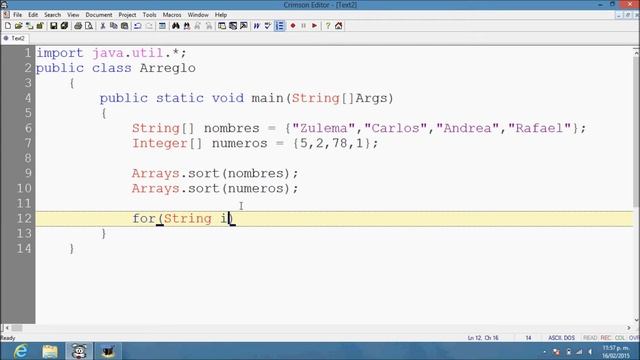 Ordenar arreglos en Java (Arrays.Sort) смотреть онлайн