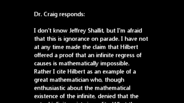 David Hilbert and the Kalam Cosmological Argument смотреть онлайн