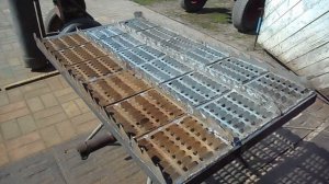 Самодельный зерновой мини комбайн.