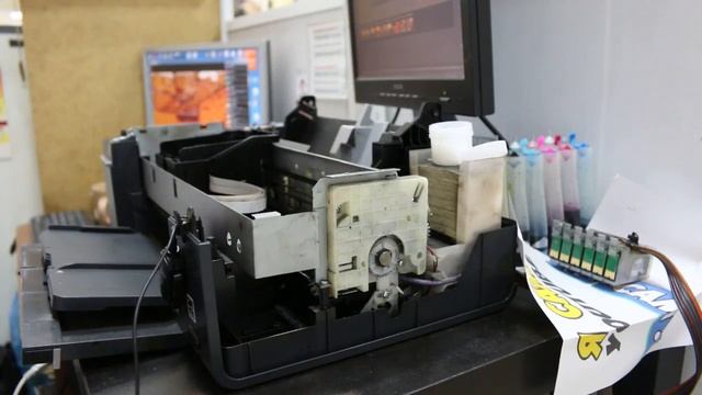2 мигающие лампы Epson / Чем смазать принтер / 2 flashing lamp epson смотреть онлайн