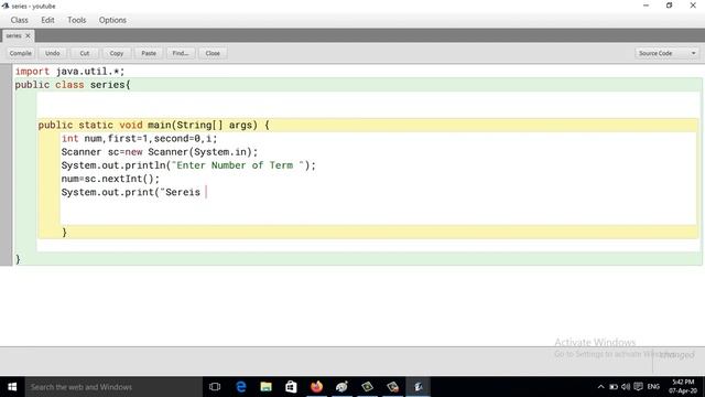 Java Program To Print series 1 2 4 7 11 16 22 nth (Hindi) смотреть онлайн