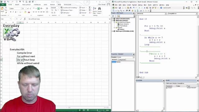 Fixing Excel VBA (Macro) Compile Error For Next, Do Loop, While Wend