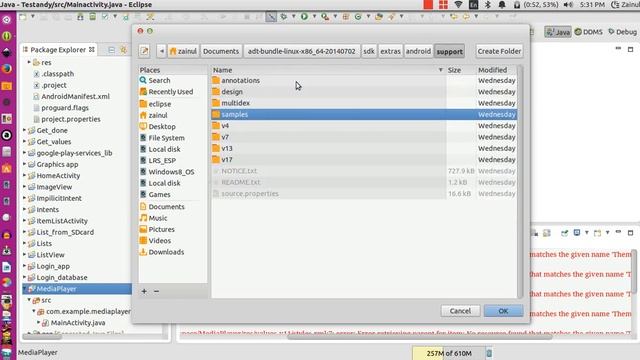 Removing error "Error retrieving parent for item:No resource found that...." Android eclipse смотреть онлайн