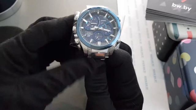 Часы мужские Casio EQB-500DB-2A- обзор наручных часов смотреть онлайн