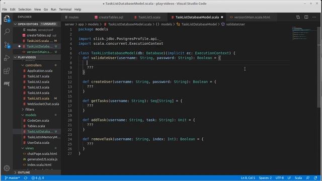 Database Model Part 3 (Play using Scala) смотреть онлайн