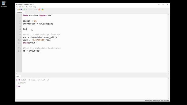 Raspberry Pi Pico and Thermistor Temperature Sensor смотреть онлайн