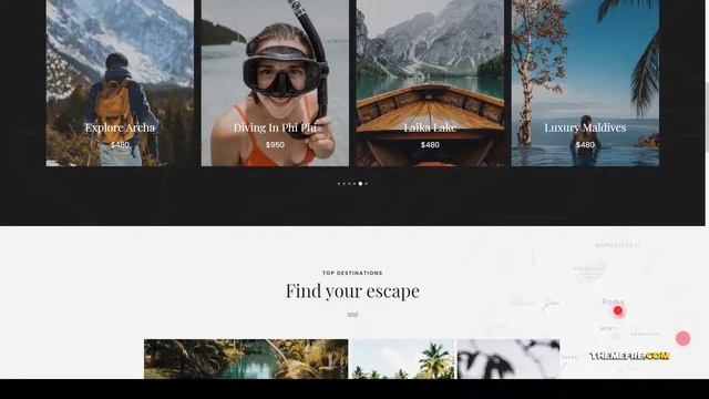 Travelcations - Advanced Tour Elementor Theme travel agency vacation Hiduki смотреть онлайн