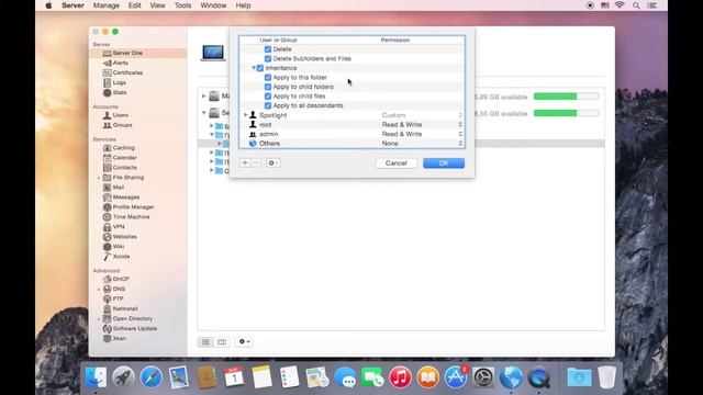 Часть 11. OS X 10.10 Yosemite Server. Списки контроля доступа в OS X Server смотреть онлайн