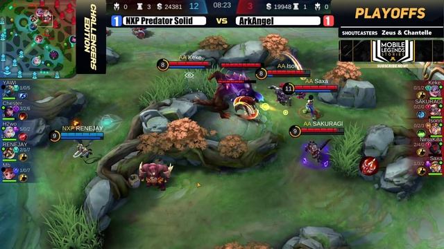 Just ML Cup Challenger's Edition Playoffs NXP Solid vs ArkAngel Game 3 (BO3) |Just ML Mobile Legend смотреть онлайн