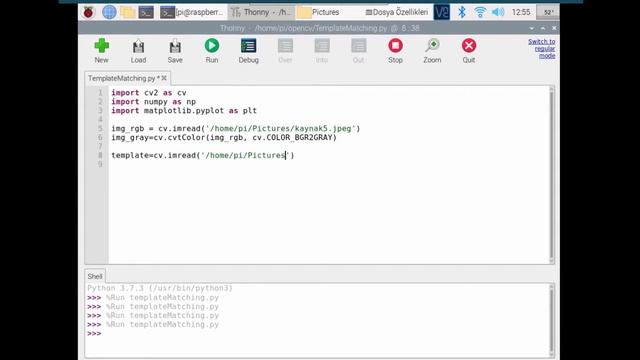 Şablon Eşleştirme Yöntemi ile Nesne Tespiti (Template Matching) | OpenCv - Raspberry - Python смотреть онлайн