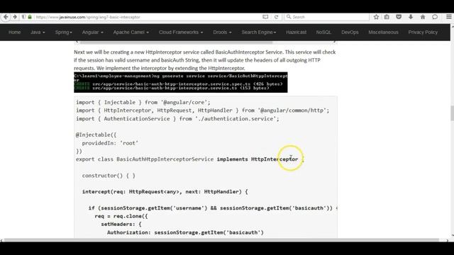 Angular 7 + Spring Boot Basic Auth using HTTPInterceptor смотреть онлайн