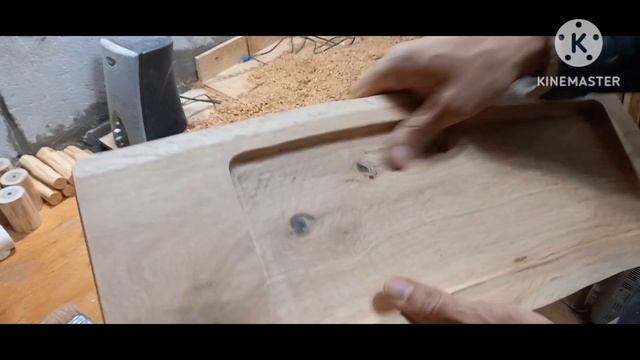Менажница из доски дуба для сервировки /DIY / Oak serving dish смотреть онлайн