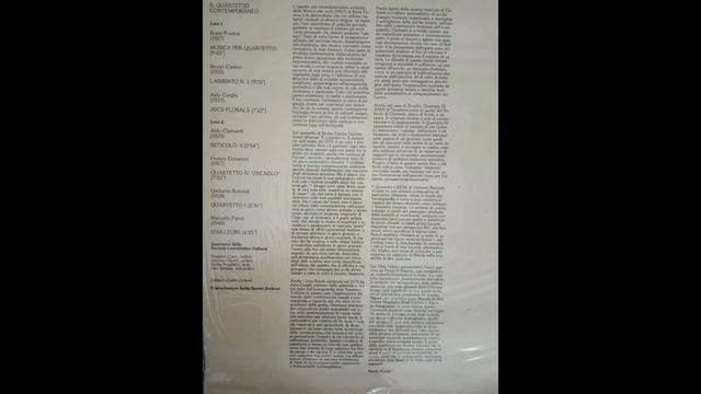 Aldo Clementi - Reticolo 4 (1968) per quartetto d'archi смотреть онлайн