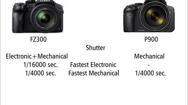 Panasonic LUMIX DMC-FZ300 Vs Nikon Coolpix P900