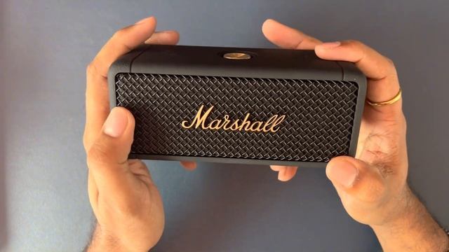 Marshall Emberton 20 Watt Wireless Bluetooth Portable Speaker (Black and Brass) Unboxing смотреть онлайн