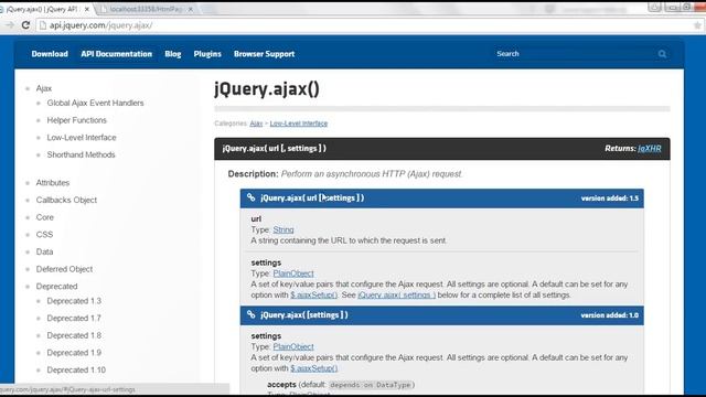 jquery ajax method смотреть онлайн