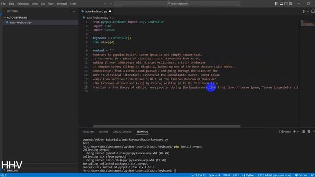 Python Automatic Typer With Pynput смотреть онлайн