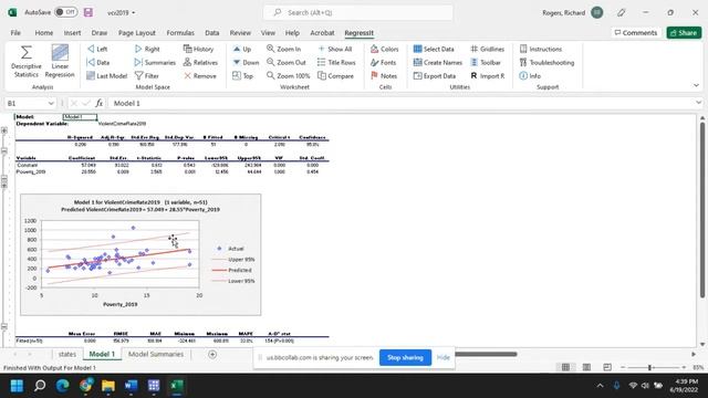 RegressIt for OLS Regression in Excel смотреть онлайн