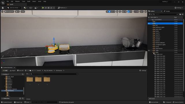 33. Unreal Engine 5.1 Для архитектурной визуализации - Дизайн кухни смотреть онлайн