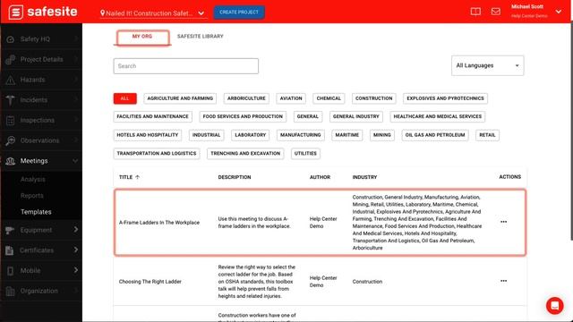Safesite Administration: Templates смотреть онлайн