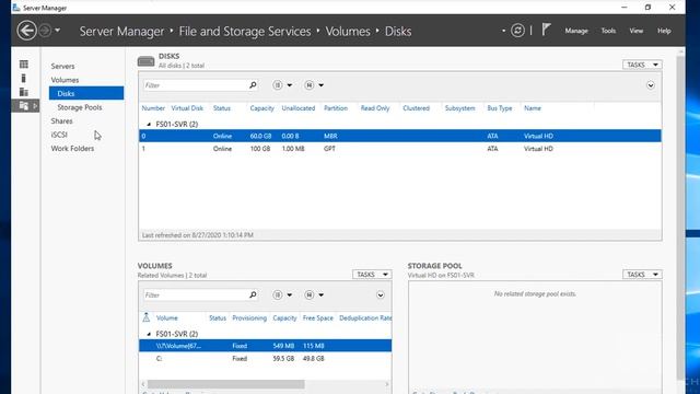 Windows Server 2019 File Server Role Install and Configure смотреть онлайн